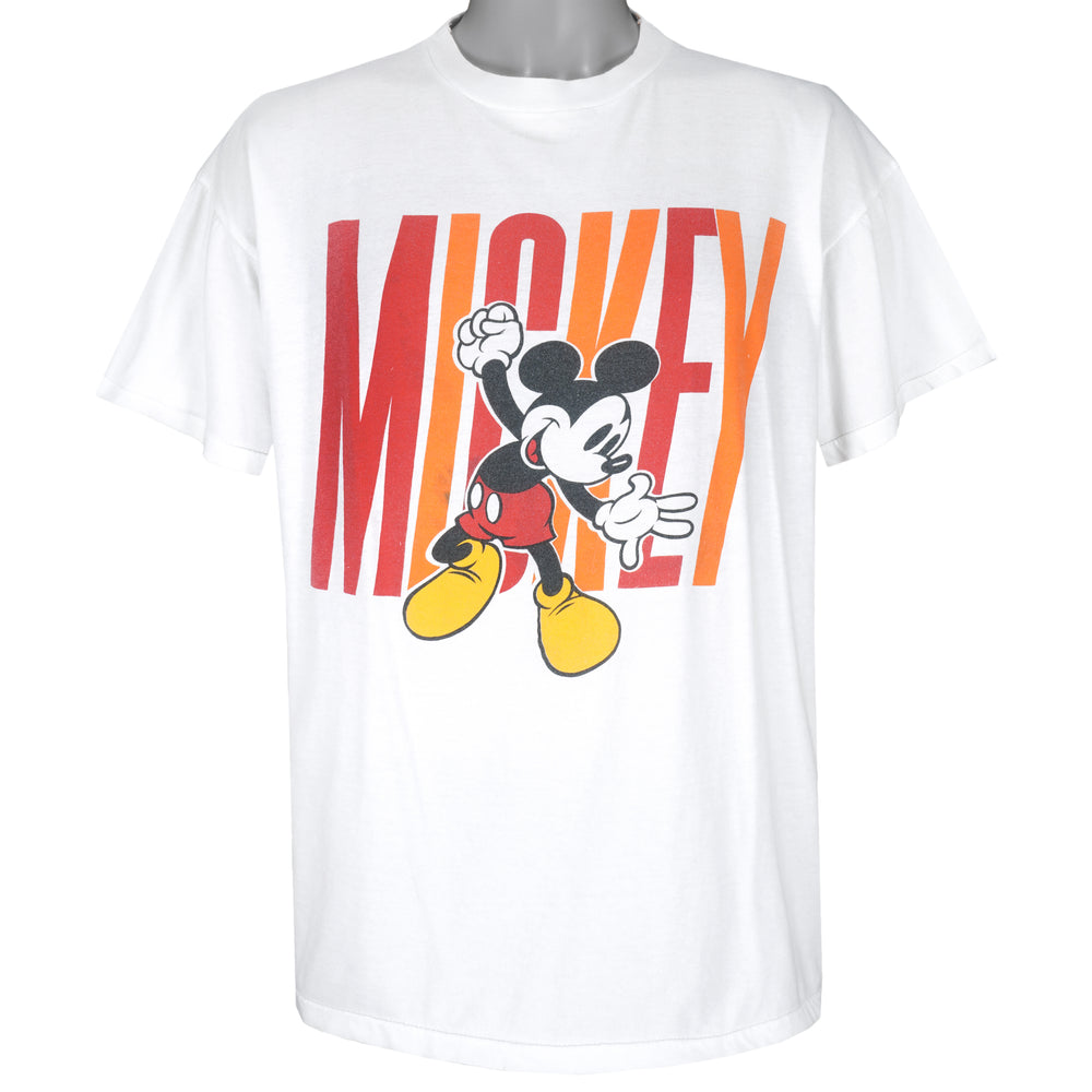 Disney - Mickey Mouse Single Stitch T-Shirt 1990s X-Large Vintage Retro