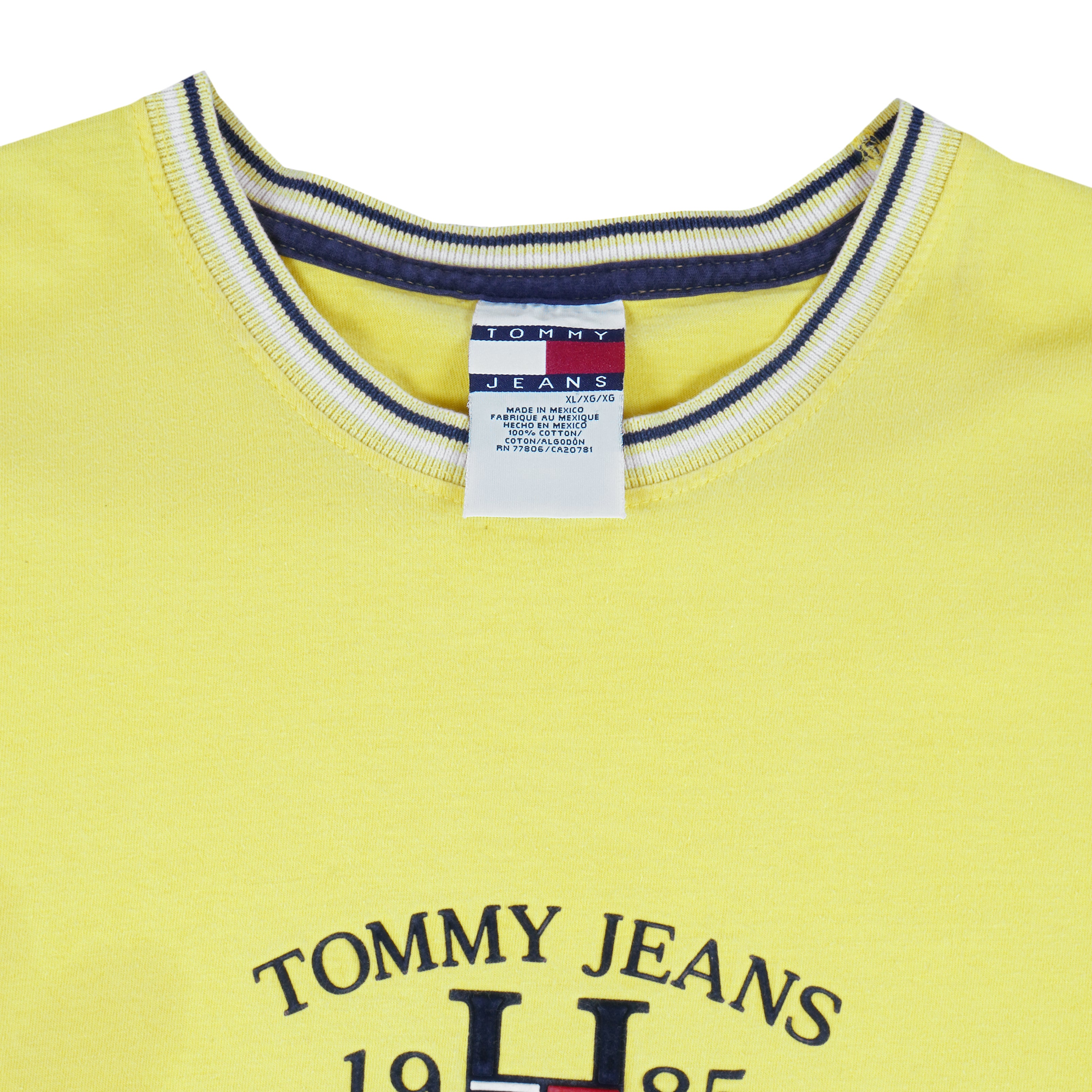 Tommy Hilfiger - 1985 Classics Embroidered T-Shirt 1990s X-Large Vintage Retro