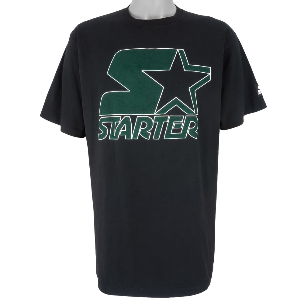 Starter - Black Big Spell-Out T-Shirt 1990s Large Vintage Retro