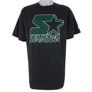 Starter - Black Big Spell-Out T-Shirt 1990s Large Vintage Retro