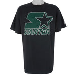 Starter - Black Big Spell-Out T-Shirt 1990s Large Vintage Retro