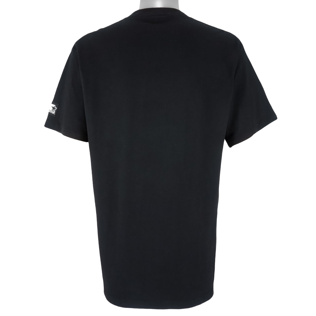 Starter - Black Big Spell-Out T-Shirt 1990s Large Vintage Retro