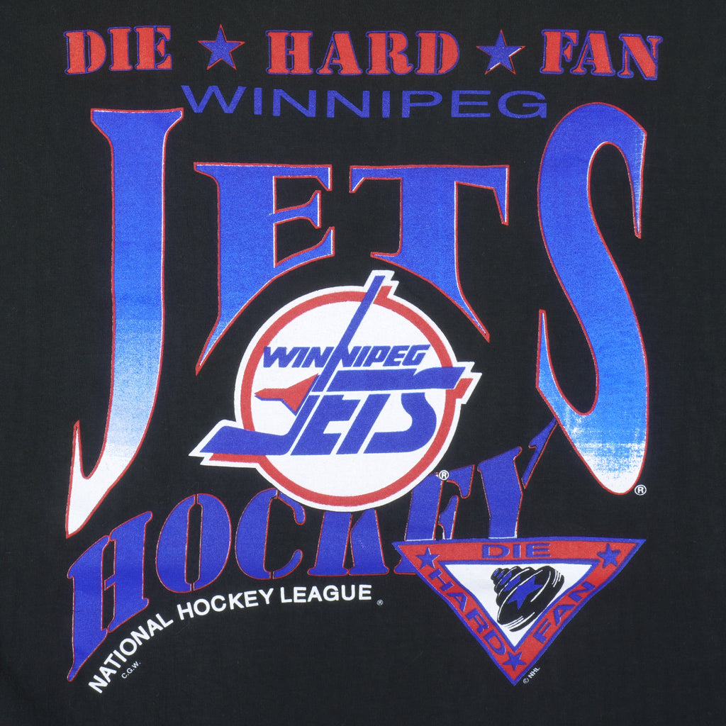 NHL (CGW) - Winnipeg Jets Die Hard Fan T-Shirt 1990s X-Large