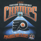 NHL - Philadelphia Flyers Big Logo Single Stitch T-Shirt 1997 XX-Large Vintage Retro Hockey
