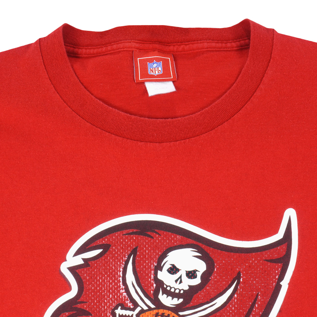 NFL - Tampa Bay Buccaneers Big Logo T-Shirt 1990s X-Large Vintage Retro Football