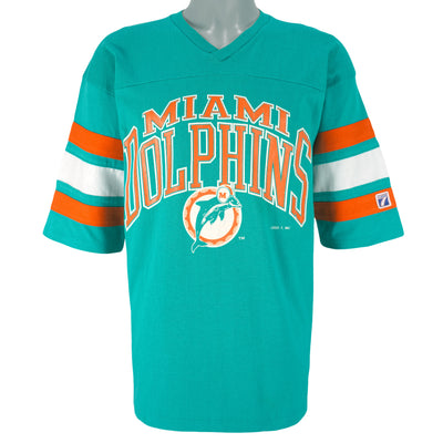 NFL (Logo 7) - Miami Dolphins Football Jersey 1990s X-Large