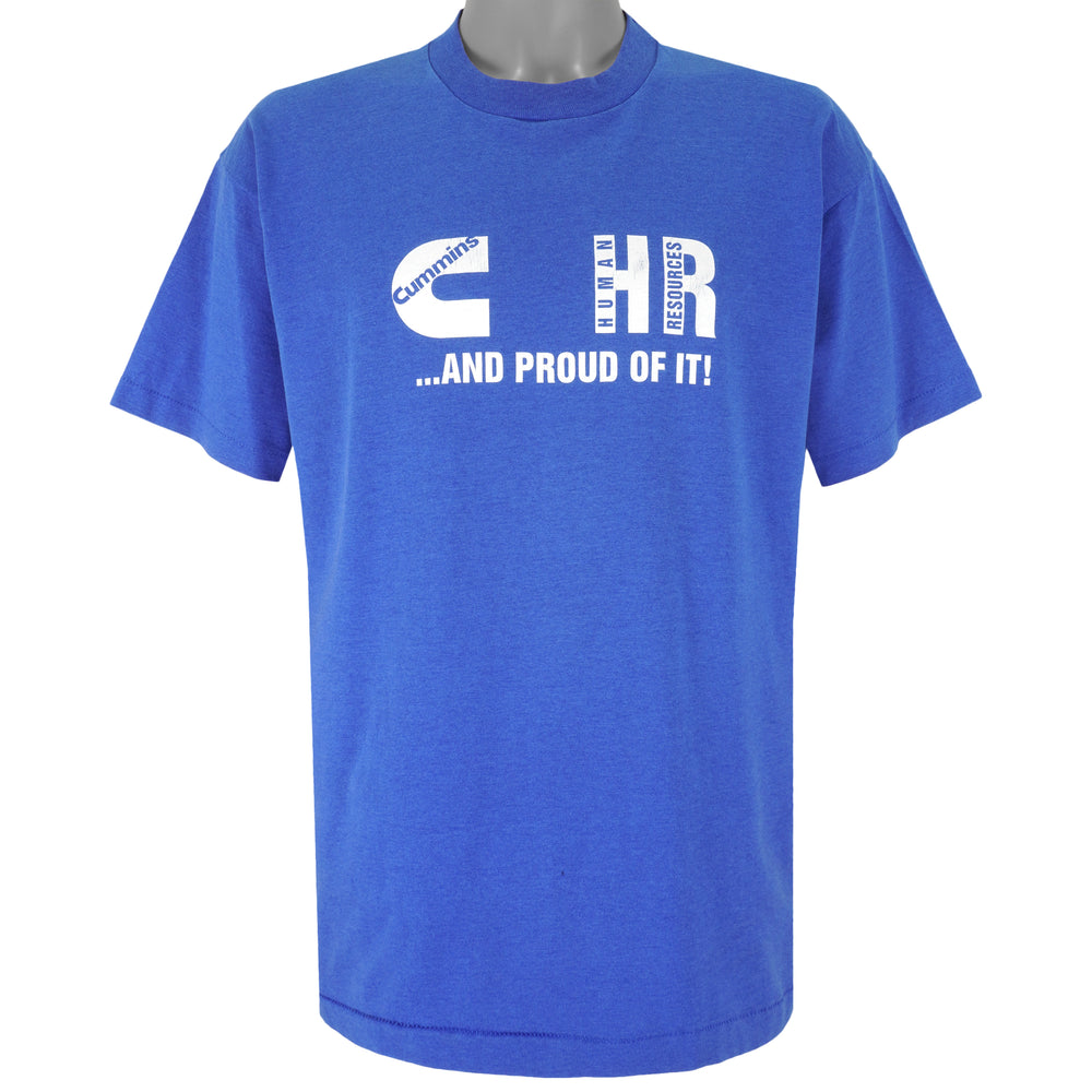 Vintage - Cummins Human Resources Single Stitch T-Shirt 1990s X-Large Vintage Retro
