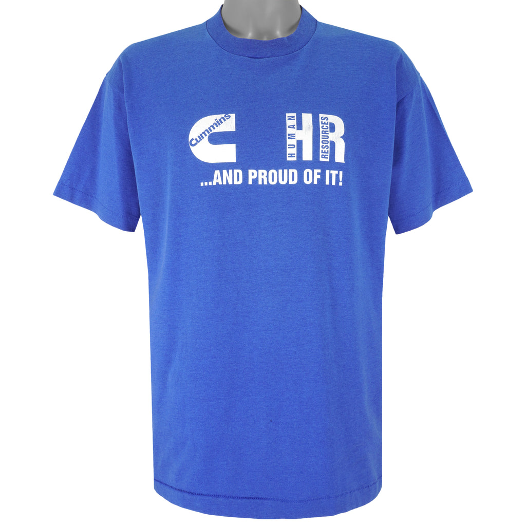 Vintage - Cummins Human Resources Single Stitch T-Shirt 1990s X-Large Vintage Retro