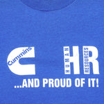 Vintage - Cummins Human Resources Single Stitch T-Shirt 1990s X-Large Vintage Retro