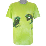 Vintage (Harlequin) - Faded Green The Chameleons T-Shirt 1990s Large Vintage Retro