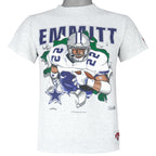 NFL - Dallas Cowboys Emmitt Smith Breakout T-Shirt 1990s Large Vintage Retro Football