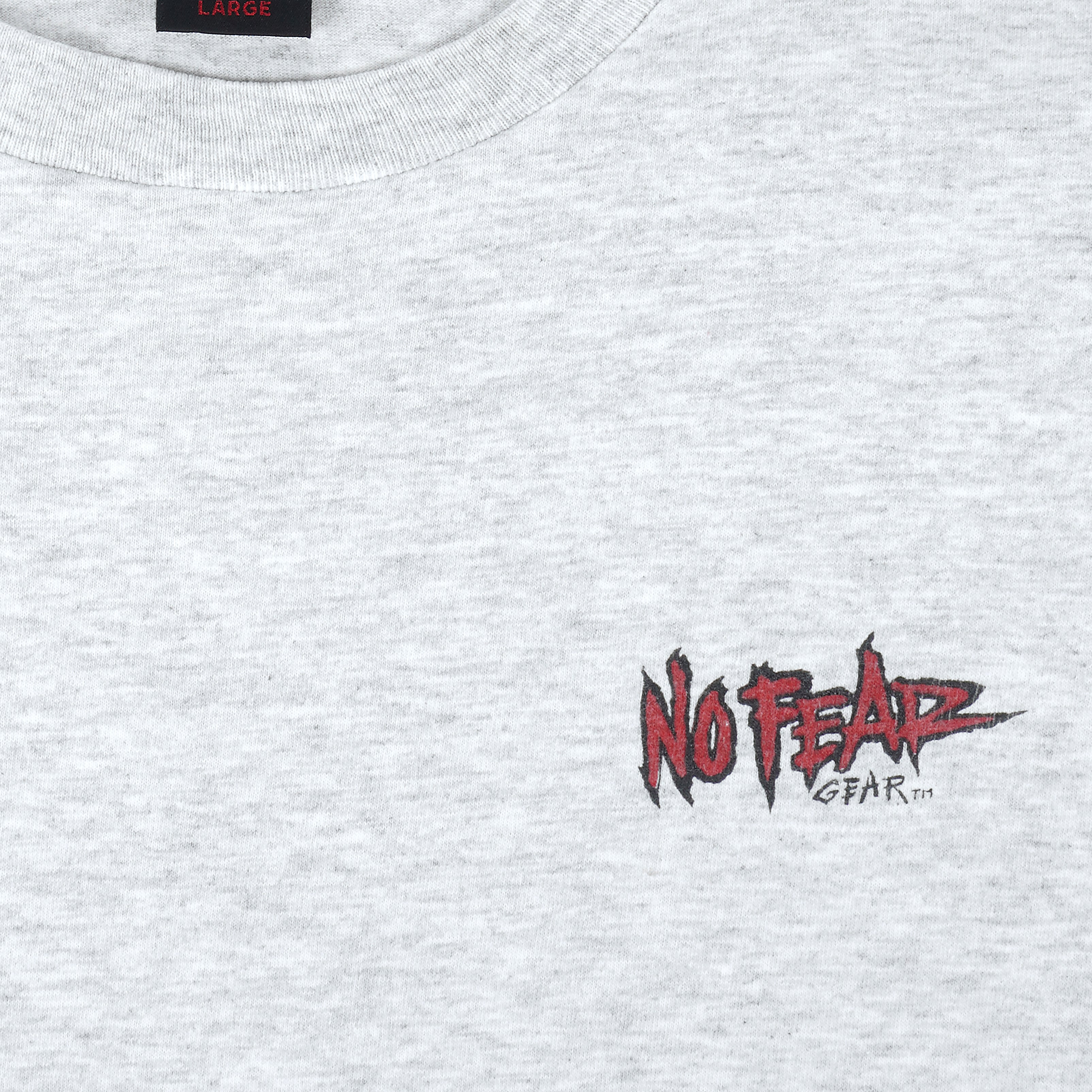 Vintage (No Fear) - White No Fear Gear Baseball T-Shirt 1990s Large Vintage Retro