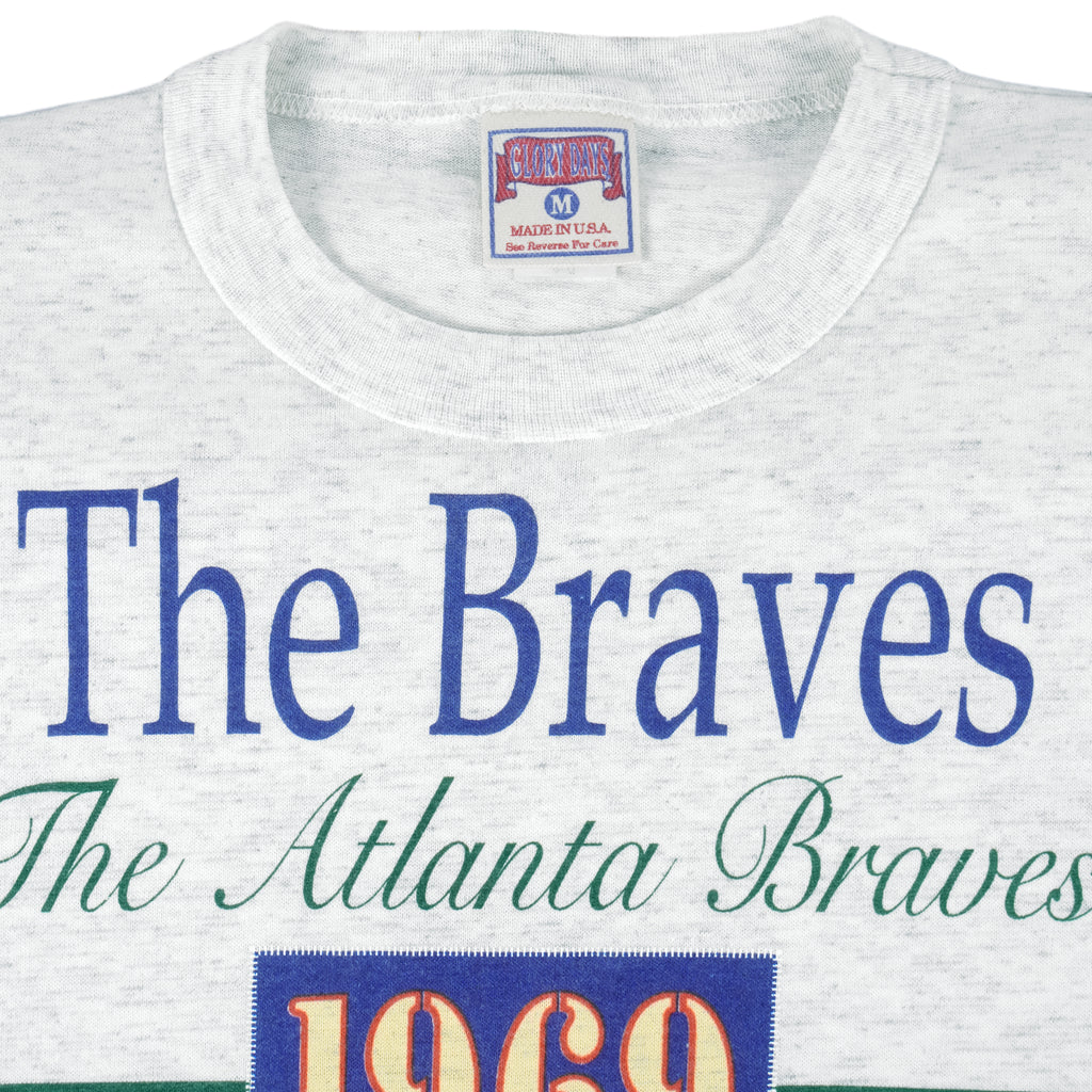 MLB (Glory Days) - Atlanta Braves, 1st N.L West Title T-Shirt 1994 Medium Vintage Retro Baseball
