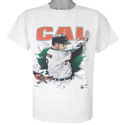 MLB (Nutmeg) - Baltimore Orioles, Cal Ripken Jr. Breakout T-Shirt 1990s X-Large Vintage Retro Baseball