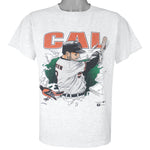 MLB (Nutmeg) - Baltimore Orioles, Cal Ripken Jr. Breakout T-Shirt 1990s X-Large Vintage Retro Baseball