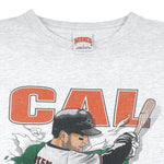 MLB (Nutmeg) - Baltimore Orioles, Cal Ripken Jr. Breakout T-Shirt 1990s X-Large Vintage Retro Baseball