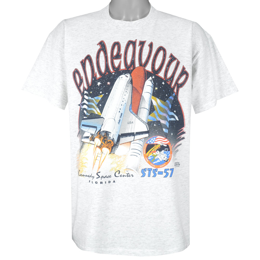 Vintage (Oneita) - NASA Endeavour STS 57 Single Stitch T-Shirt 1993 X-Large Vintage Retro