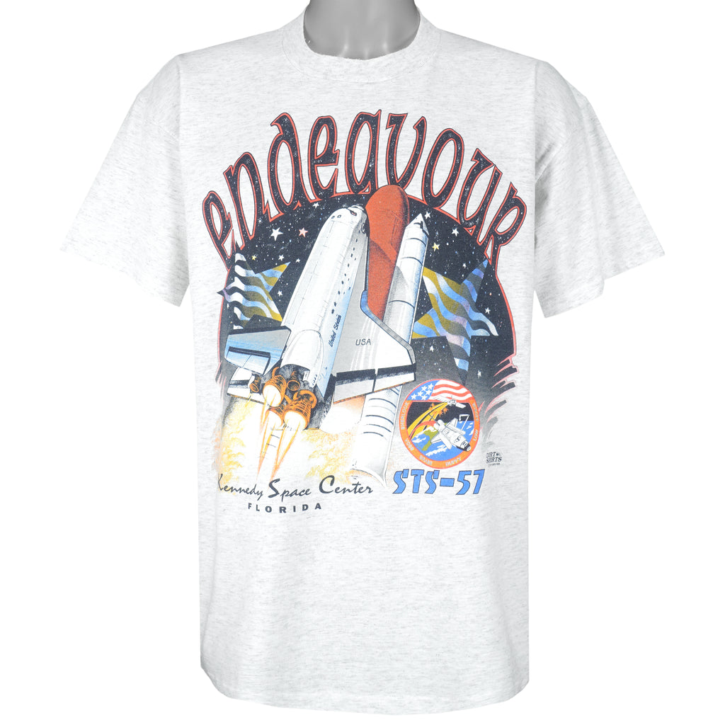 Vintage (Oneita) - NASA Endeavour STS 57 Single Stitch T-Shirt 1993 X-Large Vintage Retro