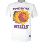 NBA (Nutmeg) - Grey Phoenix Suns Breakouts T-Shirt 1990s Large