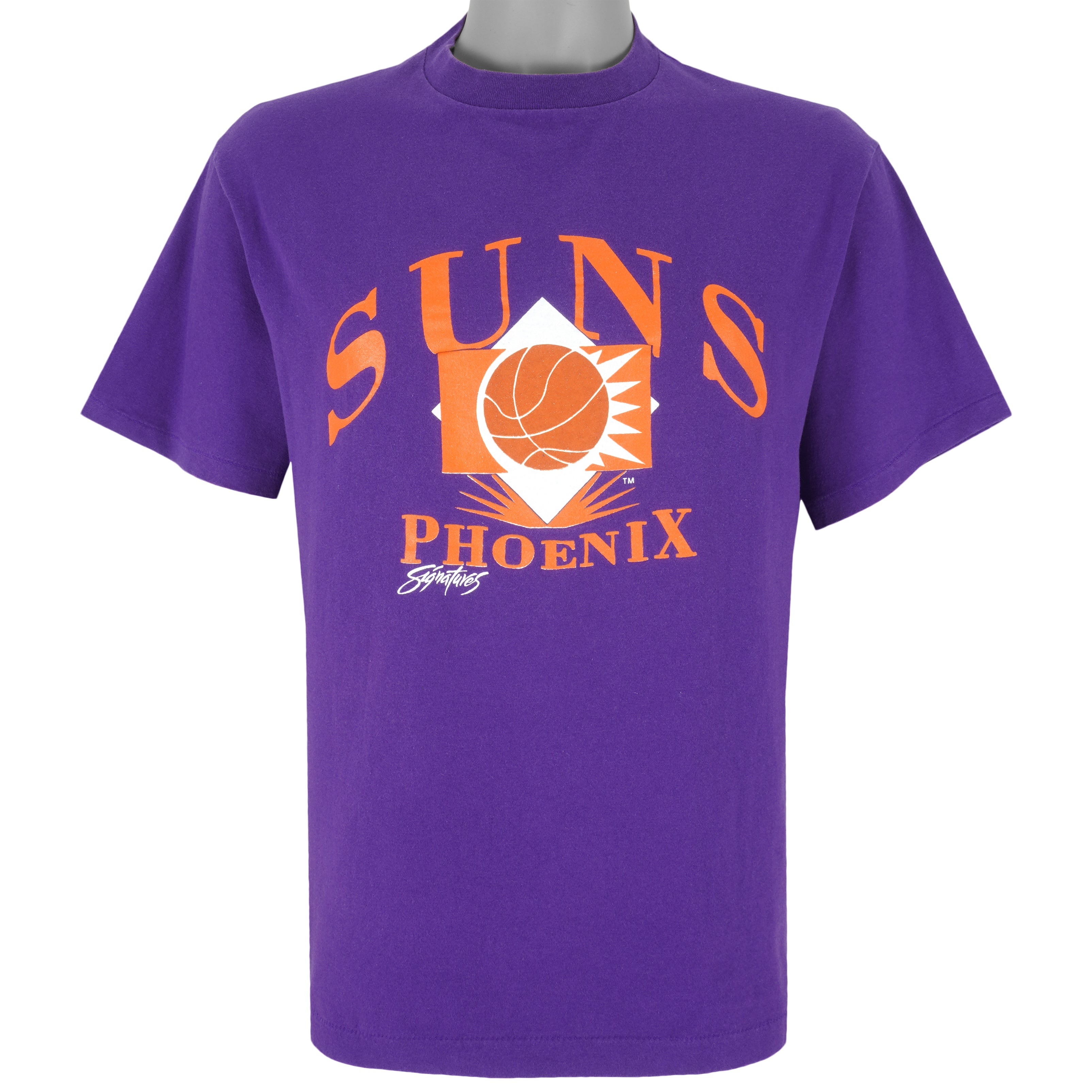 NBA (Trench) - Phoenix Suns Signatures T-Shirt 1990s Large Vintage Retro Basketball