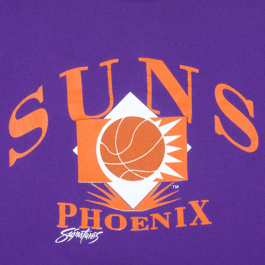 NBA (Trench) - Phoenix Suns Signatures T-Shirt 1990s Large Vintage Retro Basketball