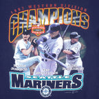 MLB - Seattle Mariners Randy Ken Alex Single Stitch T-Shirt 1997 Large Vintage Retro Baseball
