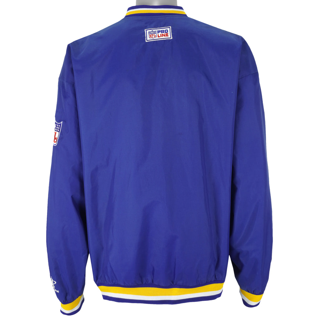 NFL (Logo Athletic) - St. Louis Rams Pullover Windbreaker 1990s Large Vintage Retro Football