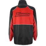 NFL - Red & Black Atlanta Falcons Zip-Up Windbreaker 2000s Medium
