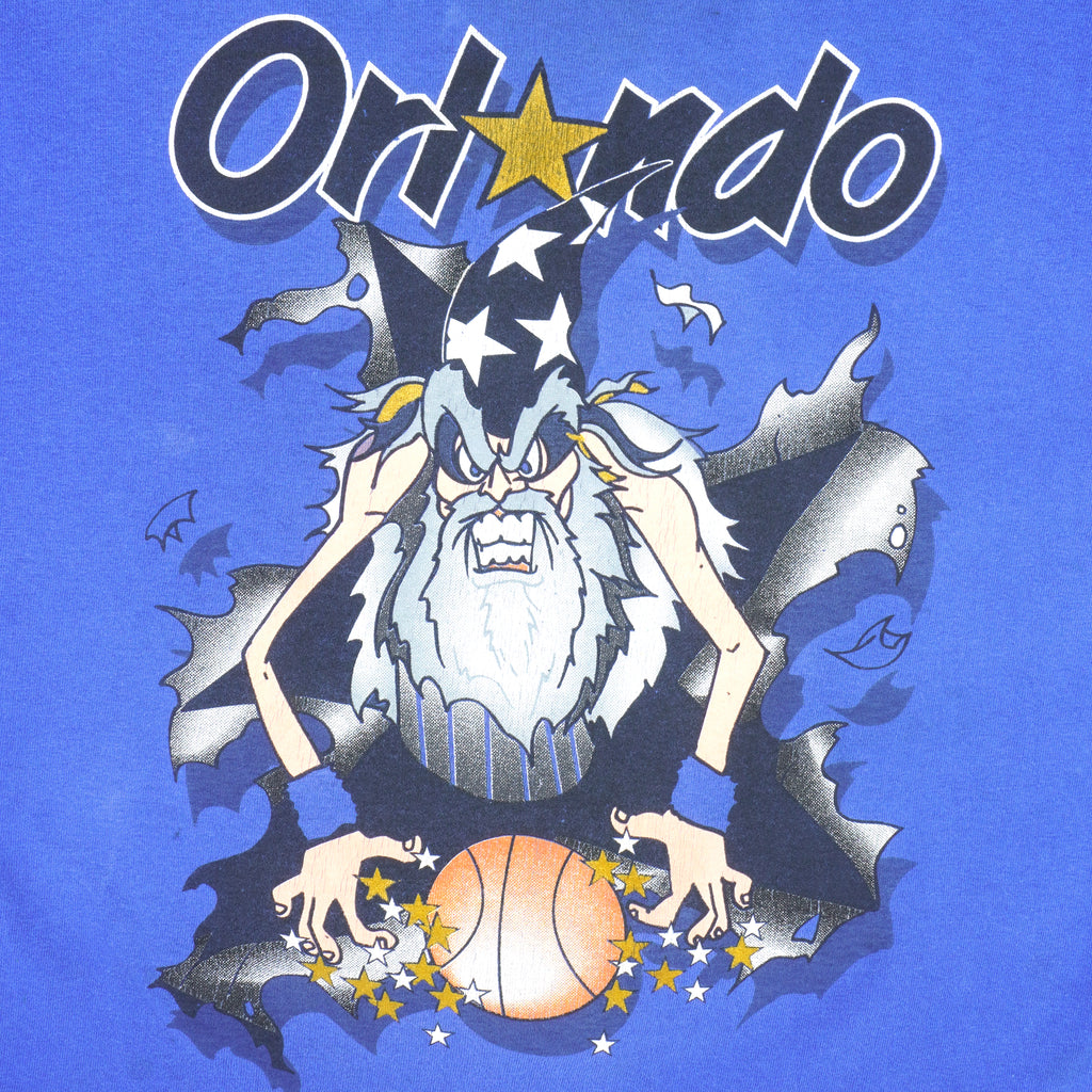 NBA (Nutmeg) - Orlando Magic Breakout T-Shirt 1990s Medium Vintage Retro Basketball