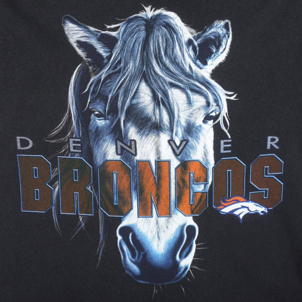 Starter - Denver Broncos T-Shirt 1990s X-Large Vintage Retro Football