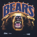 NFL (Salem) - Blue Chicago Bears Animal Printed T-Shirt 1992 Large Vintage Retro Football