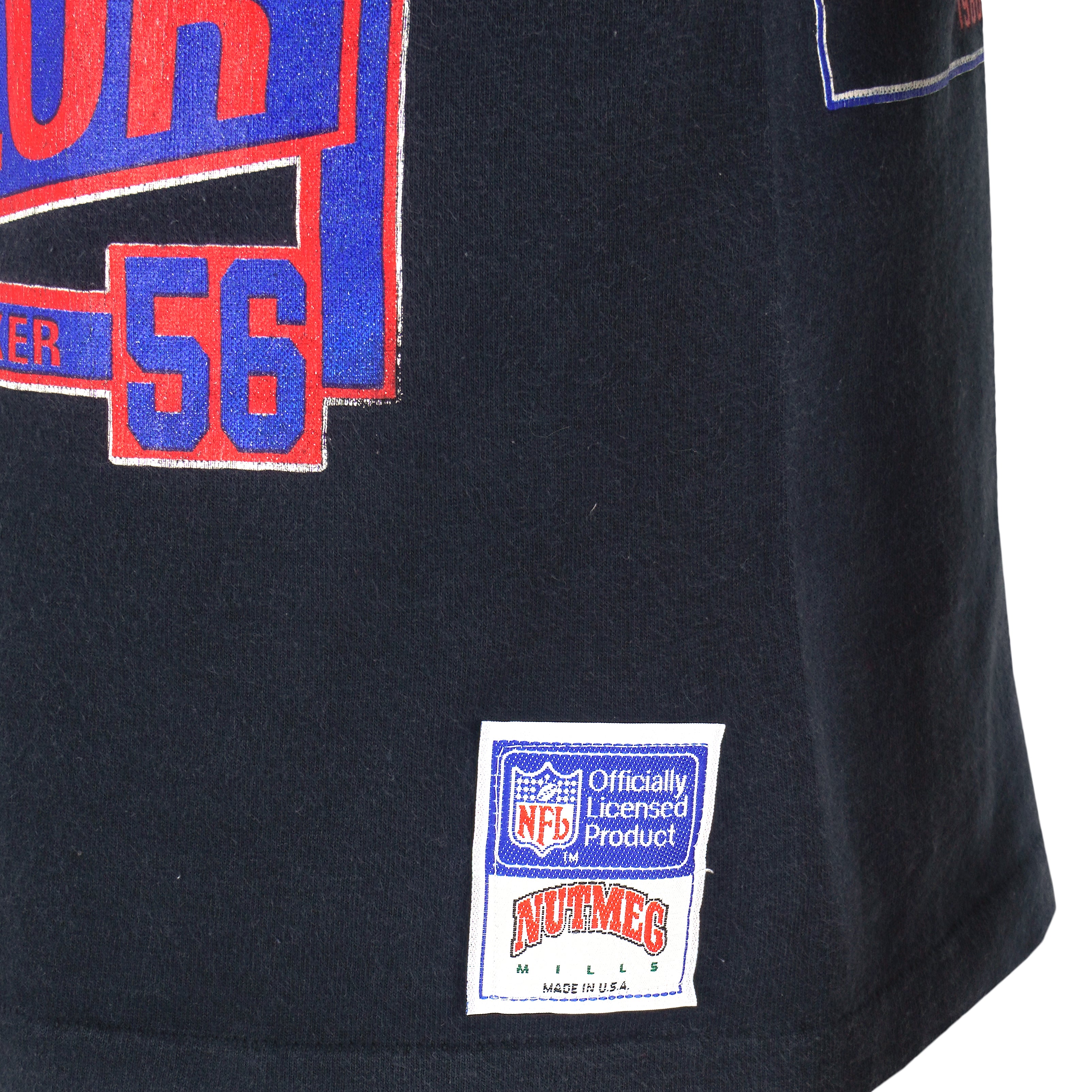 NFL (Nutmeg) - New York Giants Lawrence Taylor T-Shirt 1990s Medium Vintage Retro Football