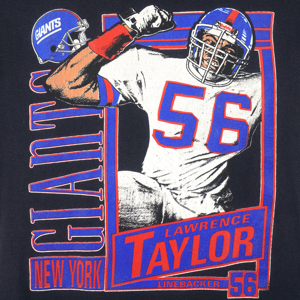 NFL (Nutmeg) - New York Giants Lawrence Taylor T-Shirt 1990s Medium Vintage Retro Football