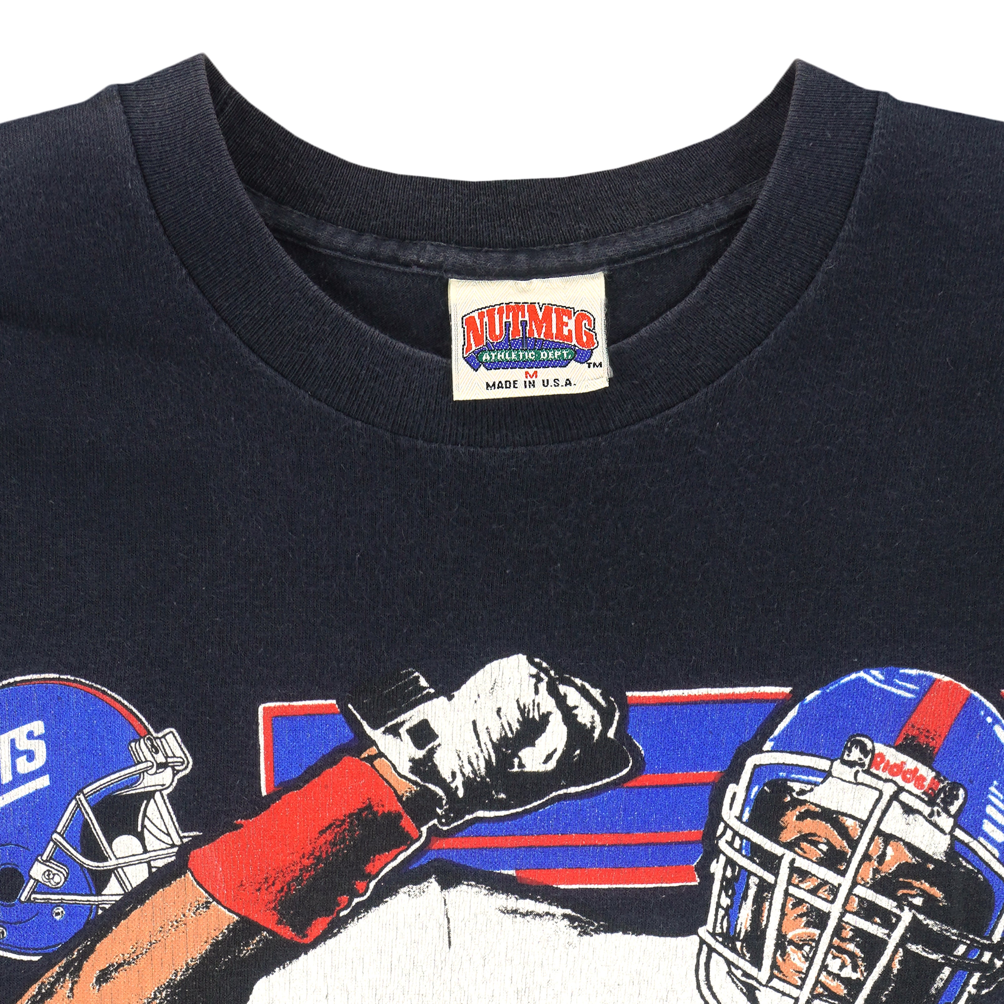 NFL (Nutmeg) - New York Giants Lawrence Taylor T-Shirt 1990s Medium Vintage Retro Football