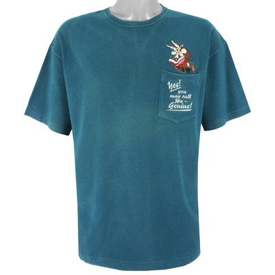 Looney Tunes - Wile E Coyote You May Call Me Genius T-Shirt 1990s Large