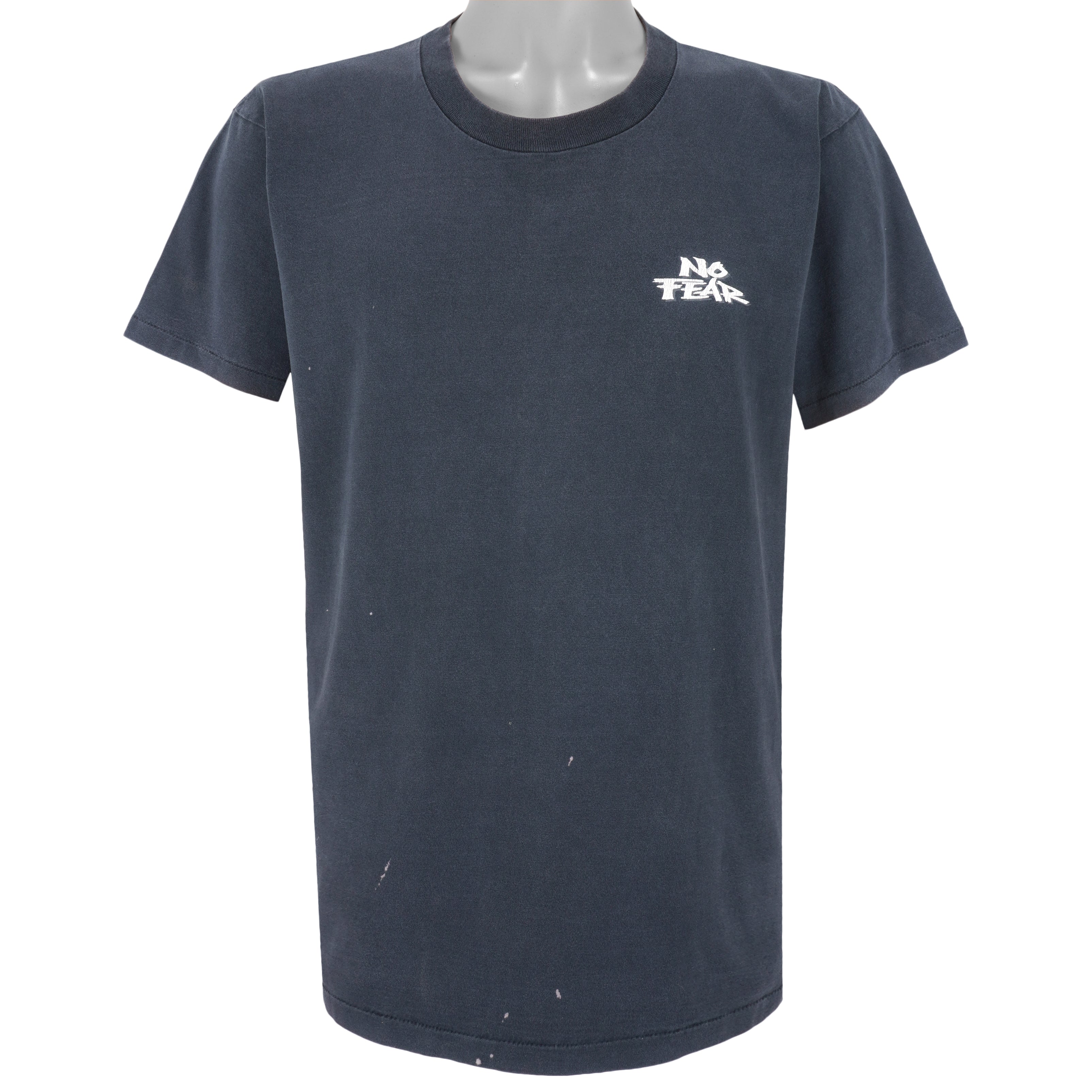 Vintage (No Fear) - Botton of The Ninth Single Stitch T-Shirt 1990s Large Vintage Retro
