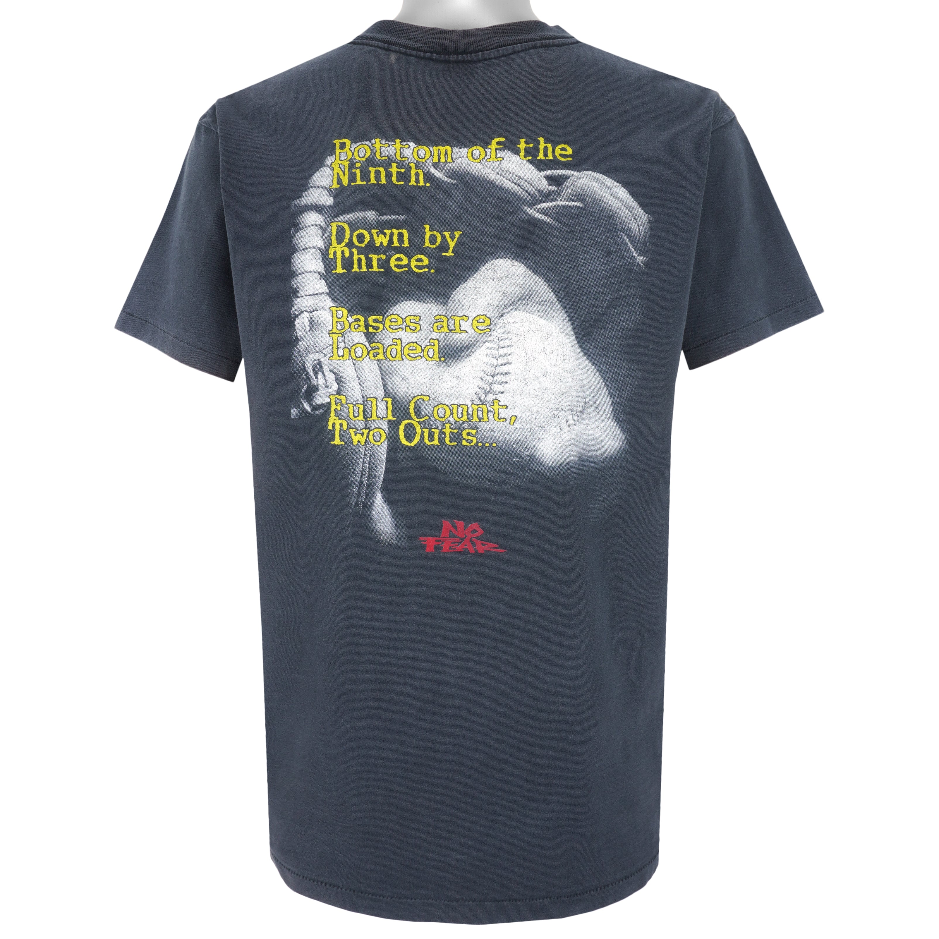 Vintage (No Fear) - Botton of The Ninth Single Stitch T-Shirt 1990s Large Vintage Retro