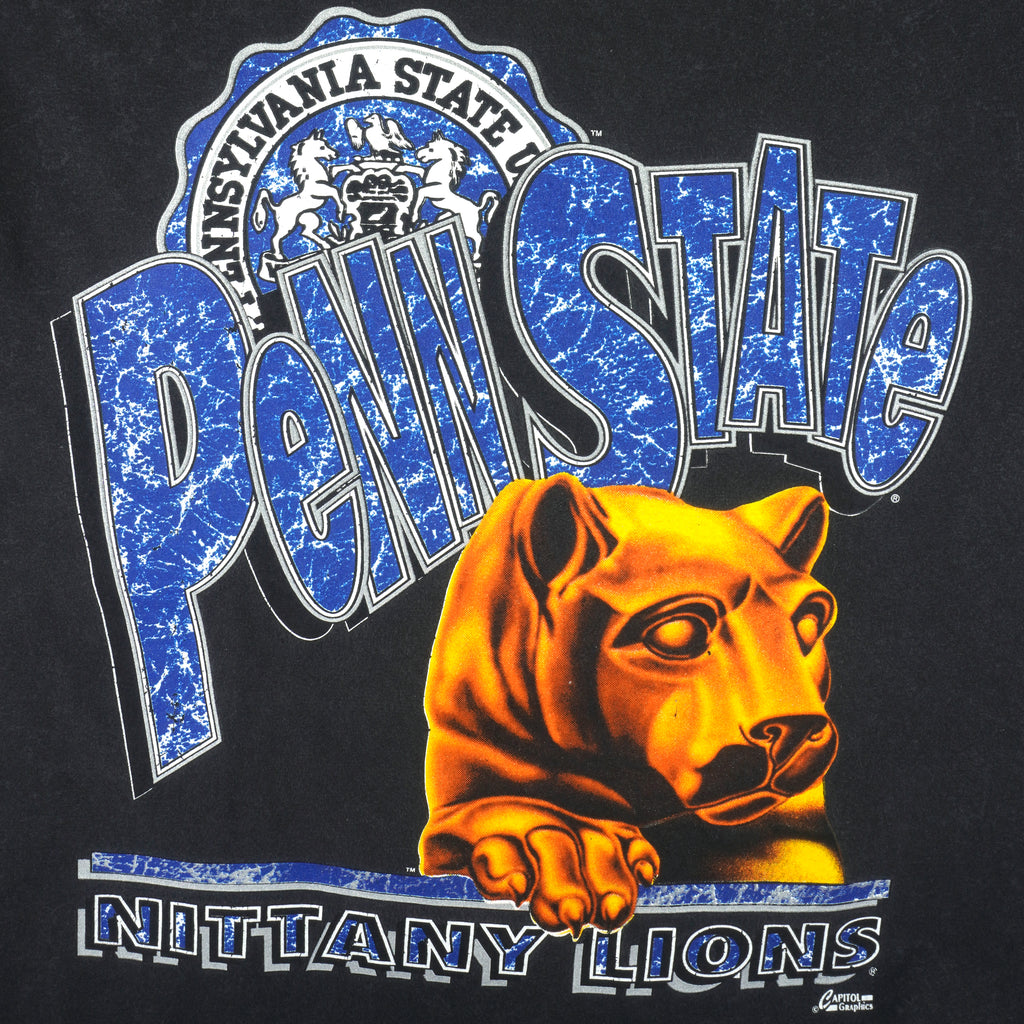 NCAA - The Penn State University Single Stitch T-Shirt 1990s X-Large Vintage Retro College