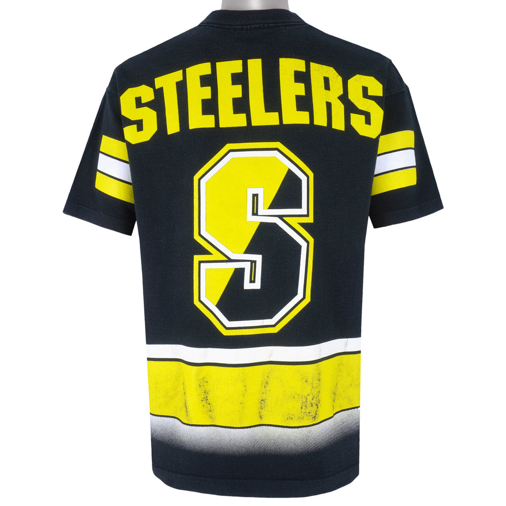 NFL (Salem) - Pittsburgh Steelers Single Stitch T-Shirt 1994 Large Vintage Retro Football
