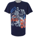 NFL (Logo 7) - Buffalo Bills Football Single Stitch T-Shirt 1991 Large Vintage Retro Football