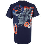 NFL (Logo 7) - Buffalo Bills Football Single Stitch T-Shirt 1991 Large Vintage Retro Football