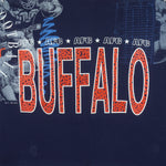 NFL (Logo 7) - Buffalo Bills Football Single Stitch T-Shirt 1991 Large Vintage Retro Football
