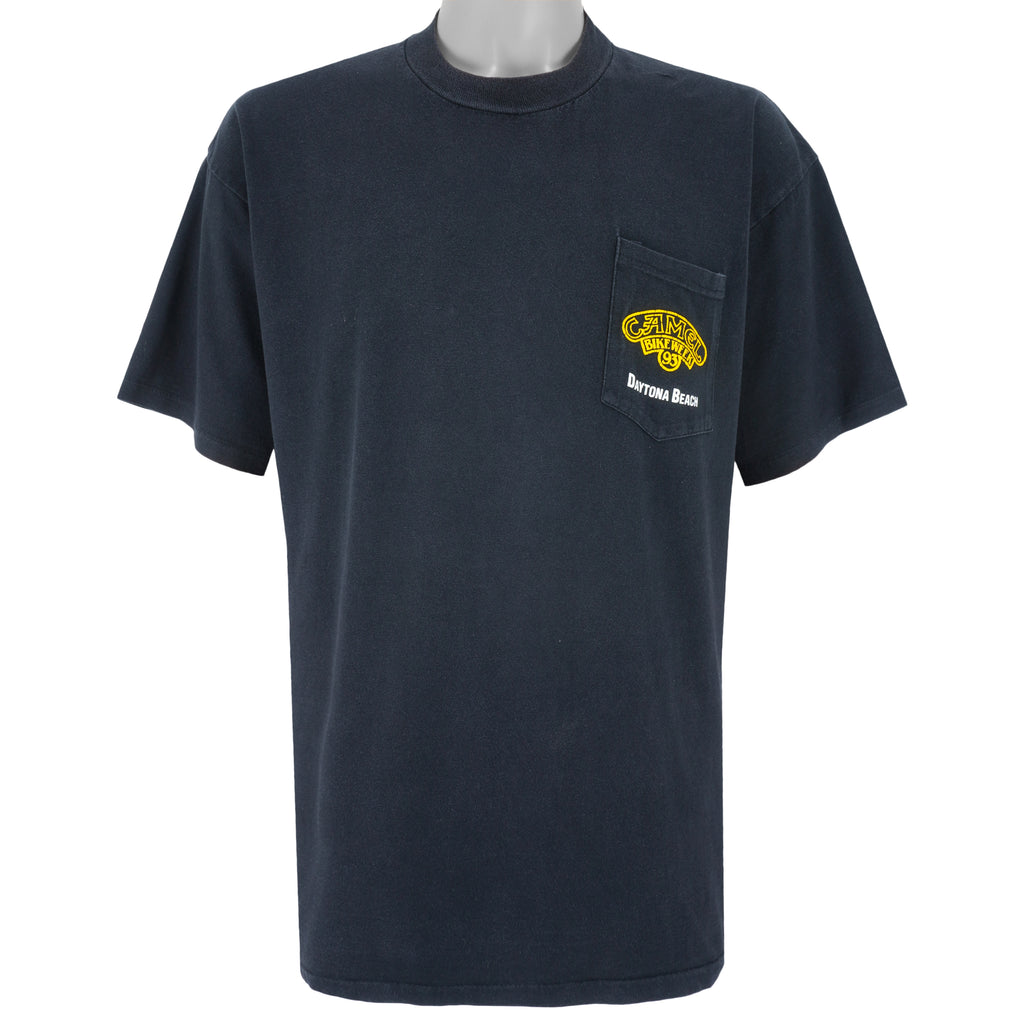 Vintage (Camel) - Daytona Beach Bike Week T-Shirt 1993 X-Large Retro
