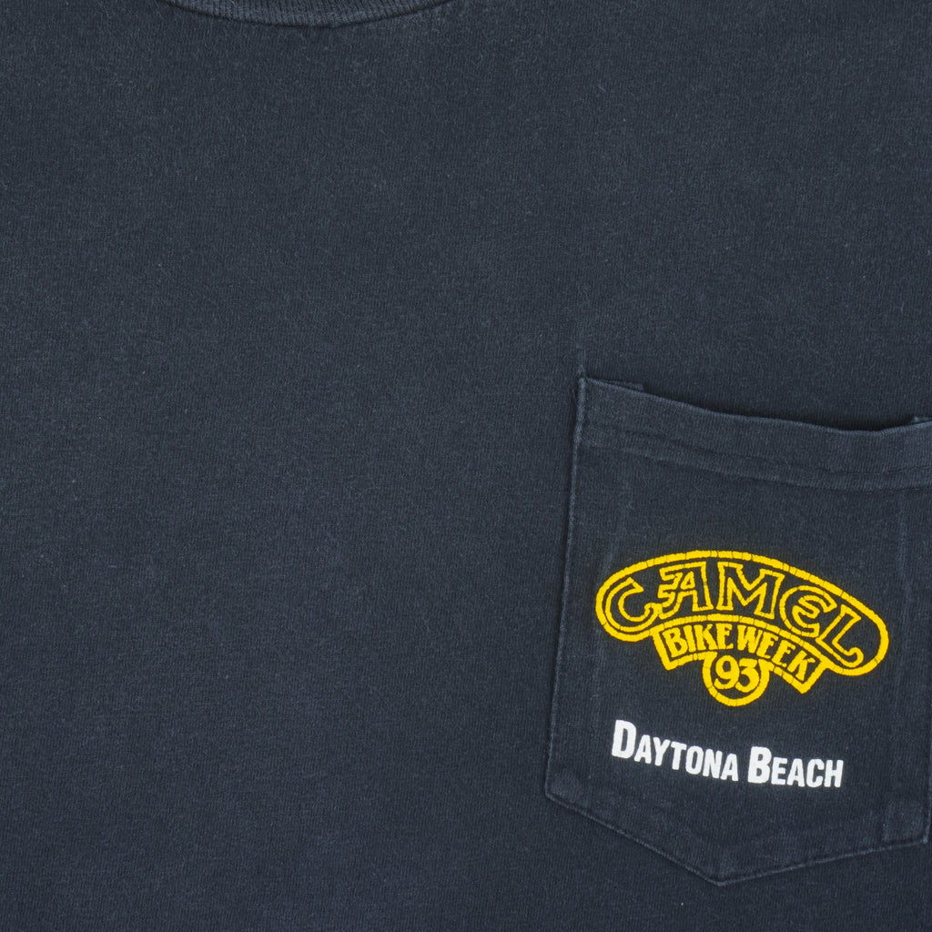 Vintage (Camel) - Daytona Beach Bike Week T-Shirt 1993 X-Large Retro