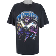 NFL (Nutmeg) - Carolina Panthers Single Stitch T-Shirt 1993 X-Large Vintage Retro Football