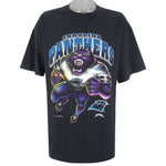 NFL (Nutmeg) - Carolina Panthers Single Stitch T-Shirt 1993 X-Large Vintage Retro Football