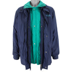 FILA - Magic Line Reversible Button & Zip-Up Jacket 1990s Large Vintage Retro