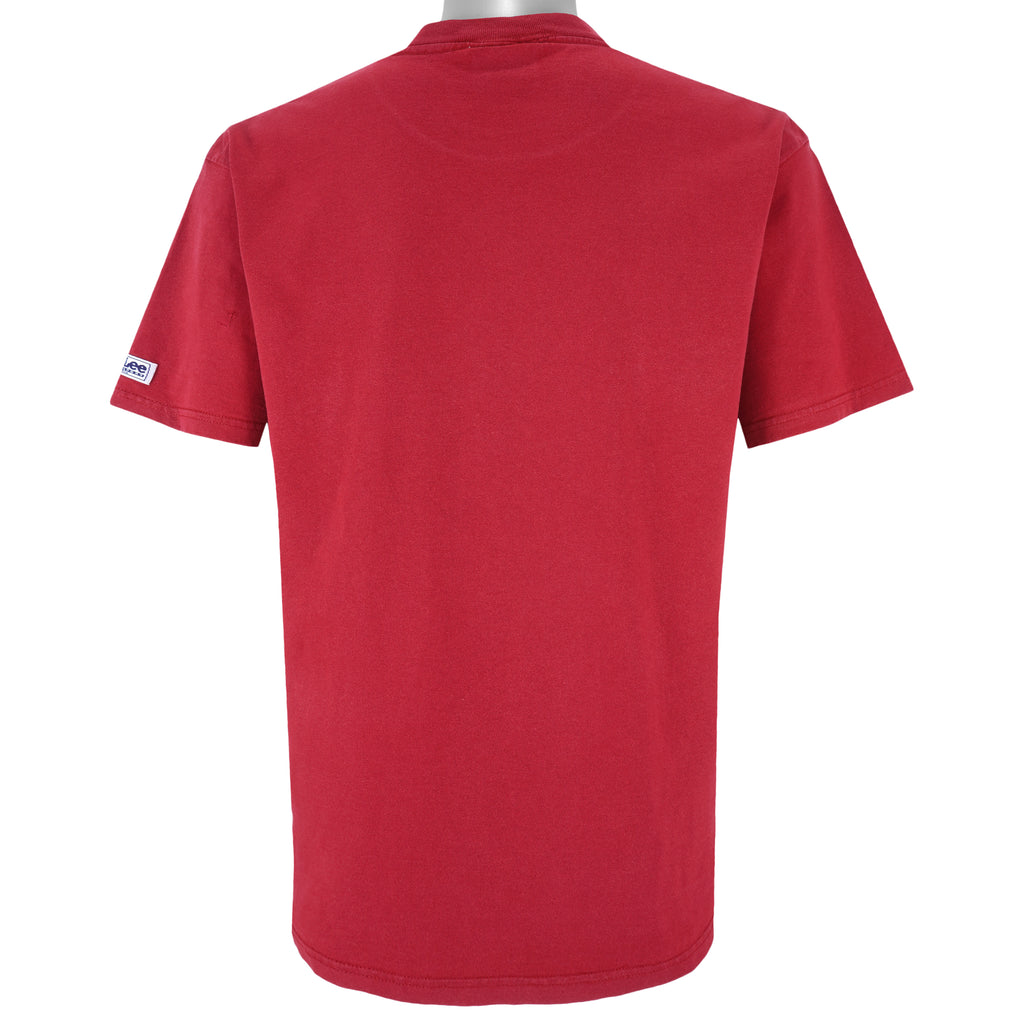 NCAA (Lee) - Alabama Crimson Tide Big Logo T-Shirt 1990s Large Vintage Retro College