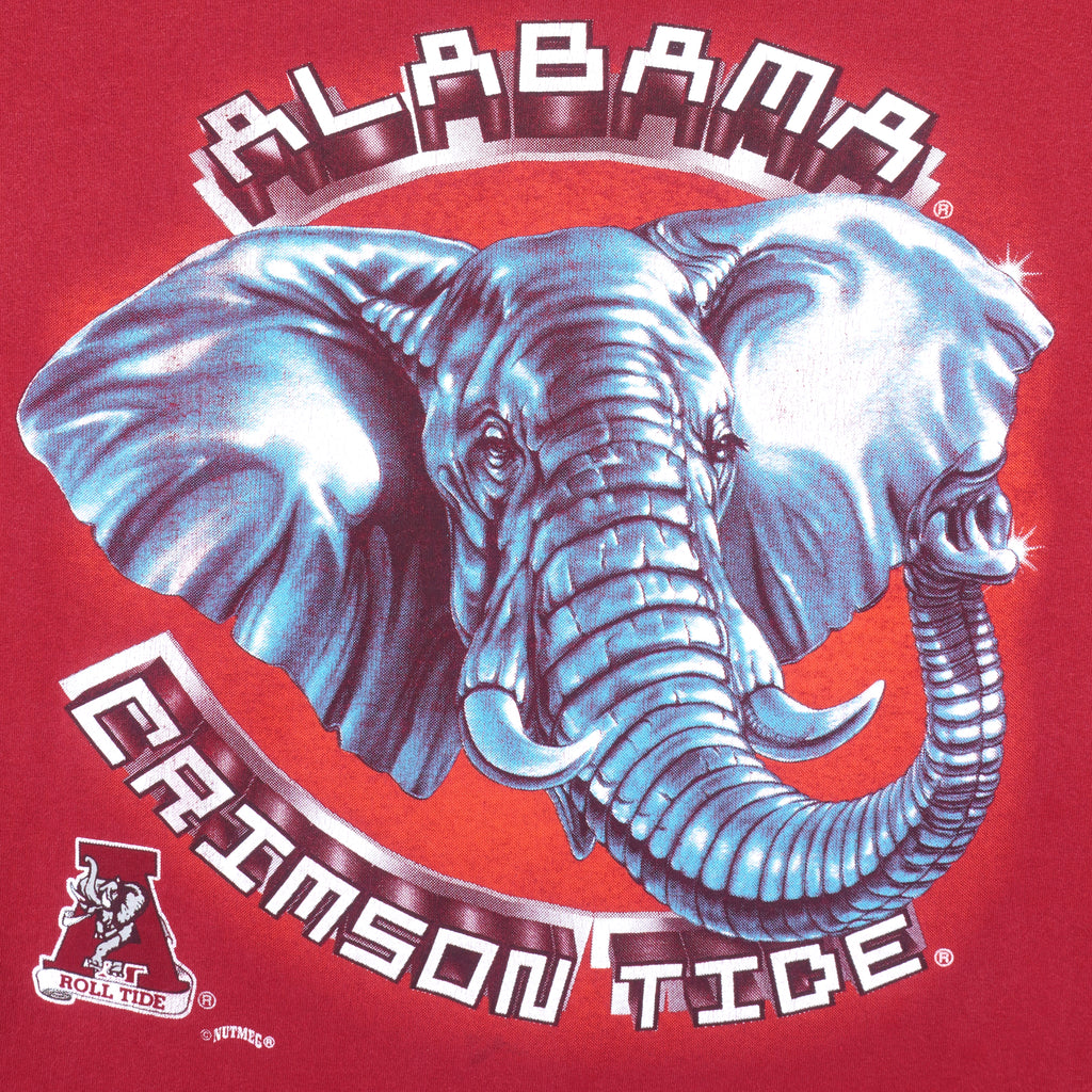 NCAA (Lee) - Alabama Crimson Tide Big Logo T-Shirt 1990s Large Vintage Retro College