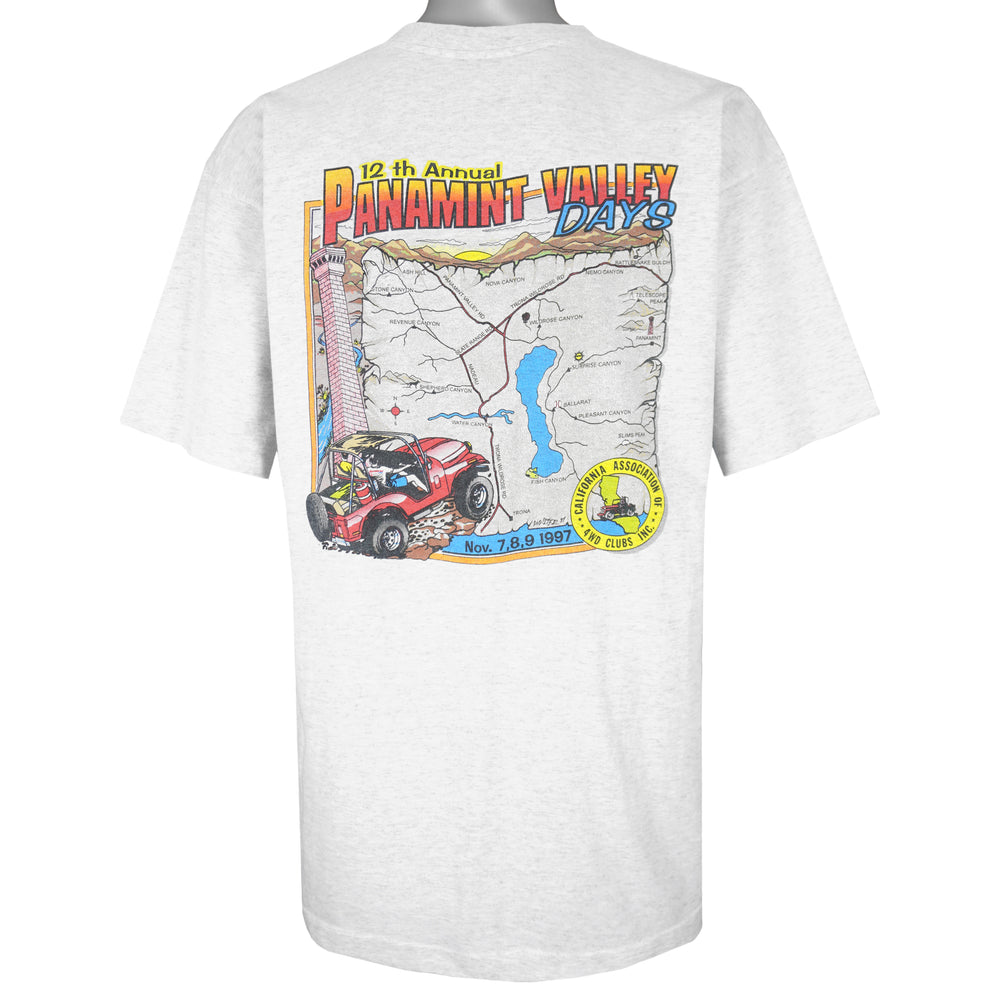 Vintage - Grey 12th Annual Panamint Valley T-Shirt 1997 X-Large Vintage Retro